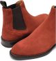 Testoni Venezia Chelsea English Suede Calf Orange Heren - Thumbnail 5