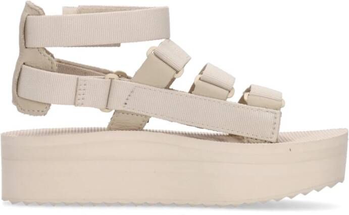 Teva Berk Flatform Vegan Sandaal Beige Dames