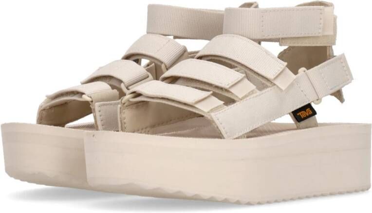 Teva Berk Flatform Vegan Sandaal Beige Dames