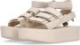 Teva Berk Flatform Vegan Sandaal Beige Dames - Thumbnail 3