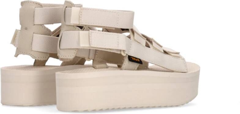 Teva Berk Flatform Vegan Sandaal Beige Dames