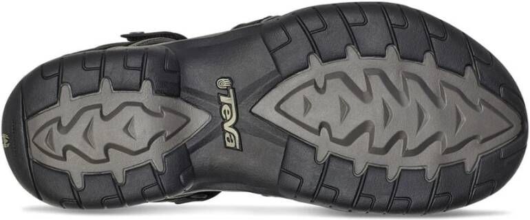 Teva Premium Leren Wandel Sandaal Black Dames