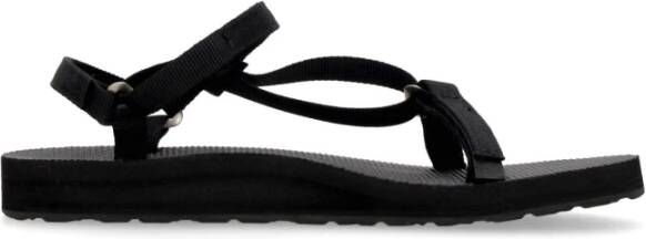 Teva Smalle Zwarte Damessandaal Black Dames