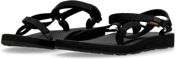 Teva Smalle Zwarte Damessandaal Black Dames