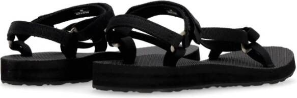 Teva Smalle Zwarte Damessandaal Black Dames