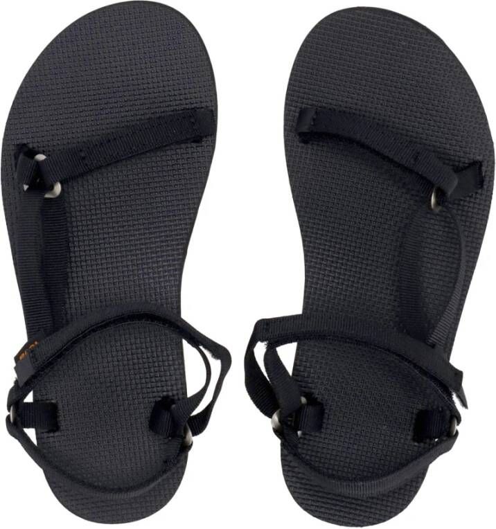 Teva Smalle Zwarte Damessandaal Black Dames