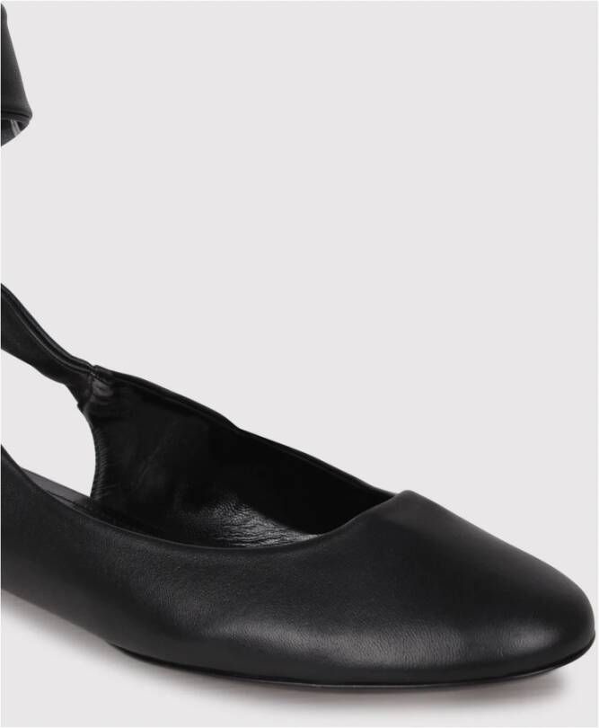 The Attico Ballerina Schoenen van Geitenleer Black Dames