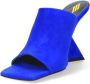 The Attico Blauwe Suède Hakken Muiltjes Cheope Stijl Blue Dames - Thumbnail 2