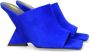 The Attico Blauwe Suède Hakken Muiltjes Cheope Stijl Blue Dames - Thumbnail 4