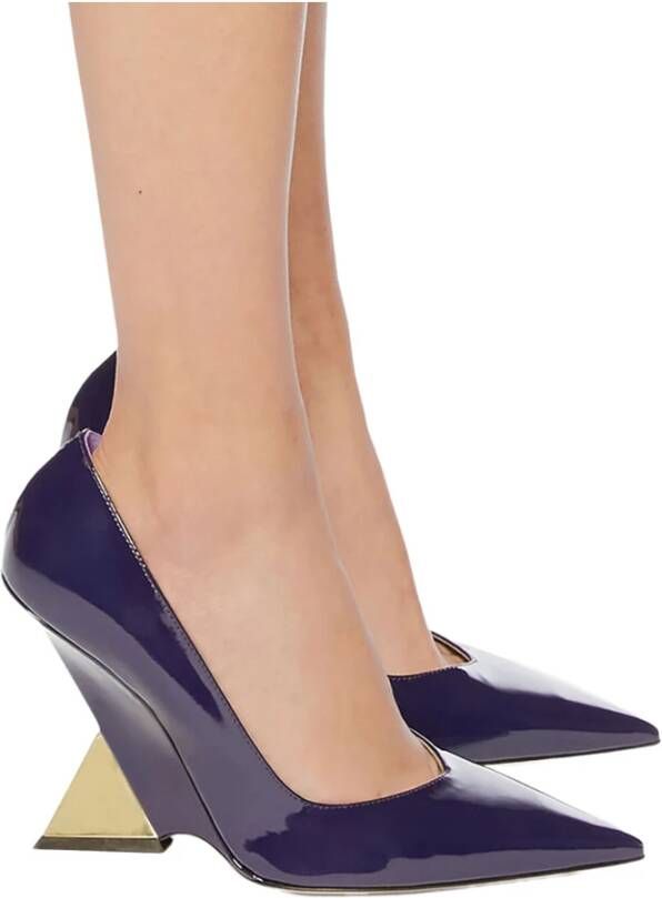 The Attico Cheope Lakleren Pumps Purple Dames