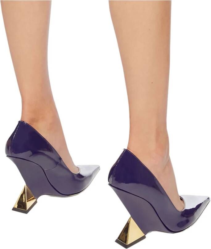 The Attico Cheope Lakleren Pumps Purple Dames