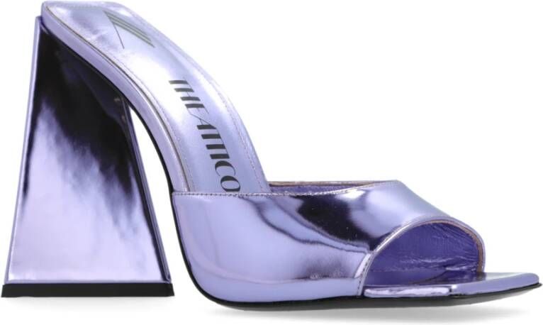 The Attico Devon Slides Purple Dames