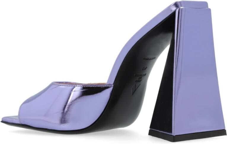 The Attico Devon Slides Purple Dames