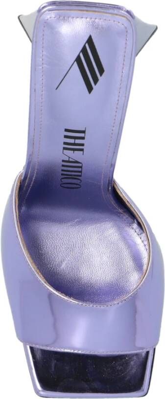 The Attico Devon Slides Purple Dames