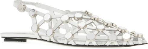 The Attico Elegante Ballerina Flats voor Vrouwen Gray Dames