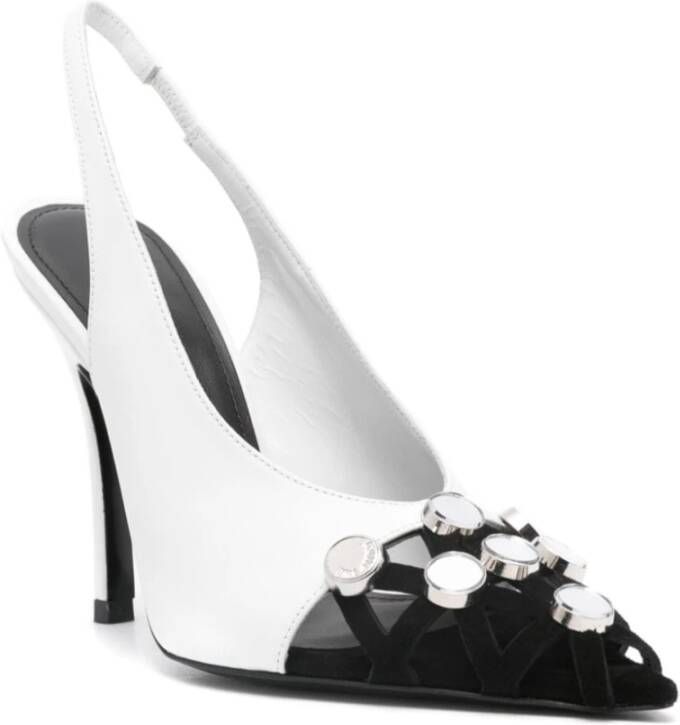 The Attico Fiona Slingback High Heels White Dames