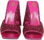 The Attico Fuchsia Glitter Vierkante Neus Muiltjes Pink Dames - Thumbnail 3