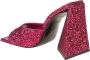 The Attico Fuchsia Glitter Vierkante Neus Muiltjes Pink Dames - Thumbnail 4