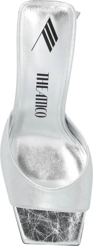 The Attico Gehakte pantoffels Mini Devon Gray Dames