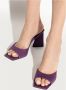 The Attico Gehakte pantoffels Mini Devon Purple Dames - Thumbnail 2