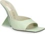 The Attico Groene Leren Sandalen Elegante Stijl Green Dames - Thumbnail 2