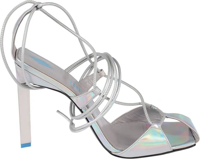 The Attico High Heel Sandals Grijs Dames