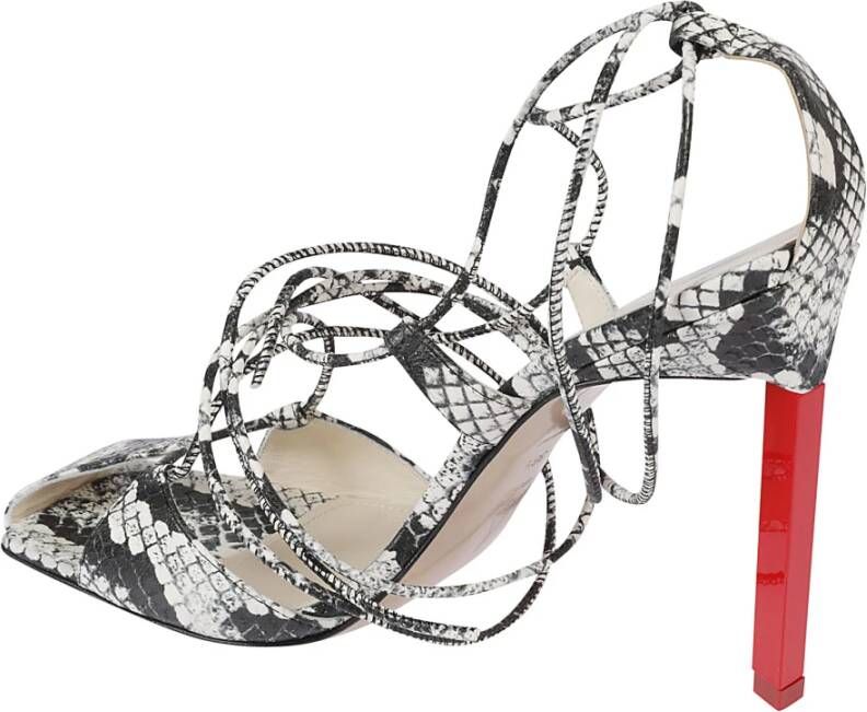 The Attico High Heel Sandals Grijs Dames