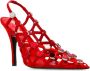 The Attico Hoge hakken Grid Red Dames - Thumbnail 4