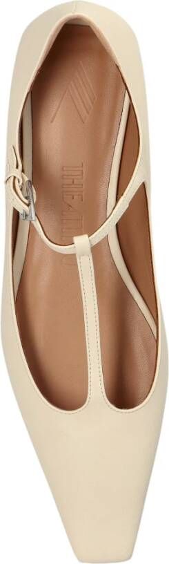 The Attico Leren laarzen Beige Dames