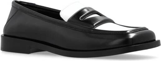 The Attico Leren schoenen Amanda Black Dames