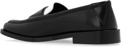 The Attico Leren schoenen Amanda Black Dames