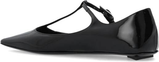 The Attico Leren schoenen Black Dames