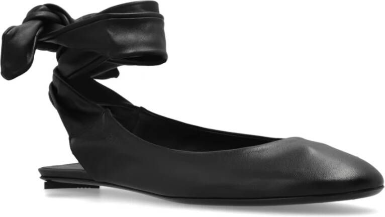 The Attico Leren schoenen Cloe Black Dames