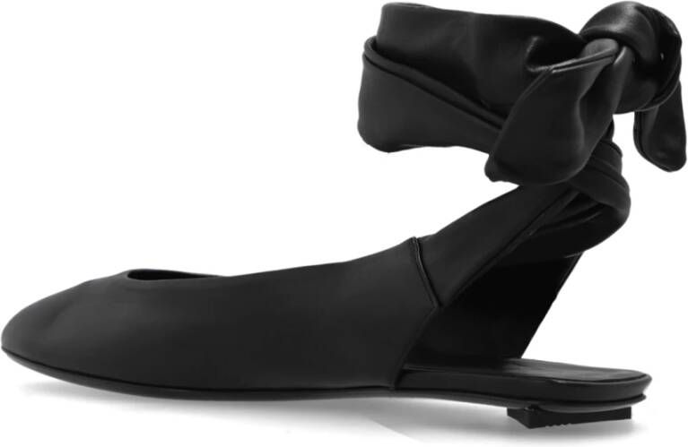 The Attico Leren schoenen Cloe Black Dames