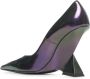 The Attico Paarse Holografische Sleehak Slip-On Purple Dames - Thumbnail 3