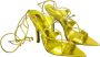 The Attico Renee Gelamineerde Sandalen Yellow Dames - Thumbnail 2