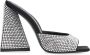 The Attico Rhinestone Square Toe Polyester Mules Black Dames - Thumbnail 2