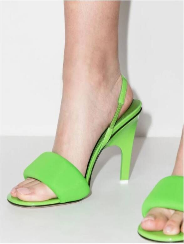 The Attico Sandals REM 136 Green Dames