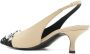 The Attico Stud Versierde Beige Slingback Hakken Beige Dames - Thumbnail 3