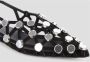 The Attico Studded Grid Slingback Sandalen Black Dames - Thumbnail 3