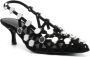 The Attico Zwarte Grid Pumps Elegante Schoenen Black Dames - Thumbnail 3