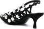 The Attico Zwarte Grid Pumps Elegante Schoenen Black Dames - Thumbnail 4