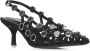 The Attico Zwarte suède slingback pumps met studs Black Dames - Thumbnail 2