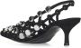 The Attico Zwarte suède slingback pumps met studs Black Dames - Thumbnail 3