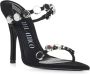 The Attico Zwarte Venus Sandalen Stiletto Hakken Black Dames - Thumbnail 8