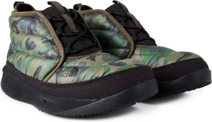 The North Face Chukka Boots Camo Print Rubberen Zool Green Heren