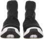 The North Face Nuptse II Waterdichte Hoge Laarzen Zwart Wit Black Dames - Thumbnail 4