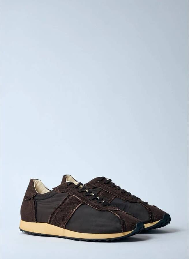 The Row Contrastpaneel Lage Sneakers Brown Heren