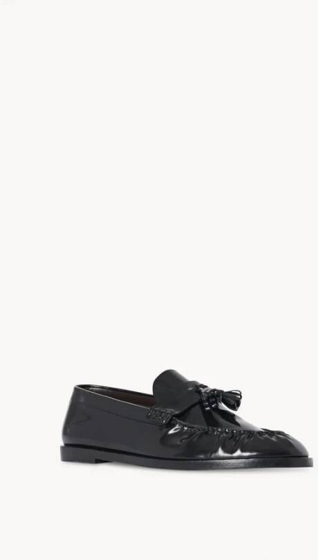 The Row Heren Loafer met Kwast Detail Black Heren