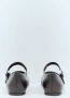 The Row Leren Ballerina Flats Ronde Neus Riem Black Dames - Thumbnail 6